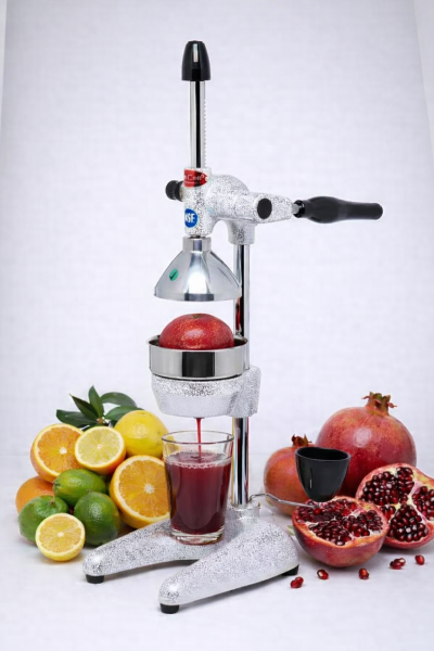 Professionelle Hand Saftpresse Zitruspresse Orangenpresse Granatapfelpresse Fruchtpresse Farbe Silber