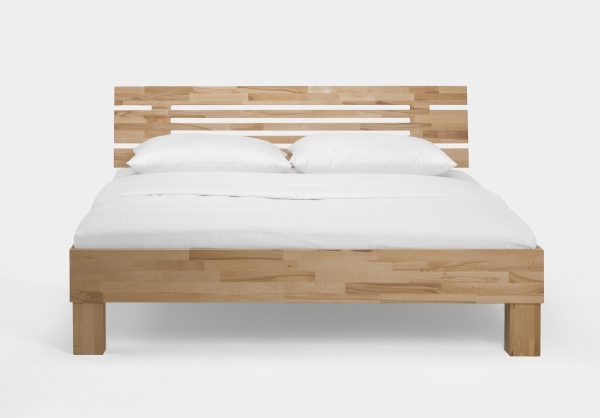 Massivholzbett Kernbuche geölt 100 x 200 cm Einzelbett Jugendbett