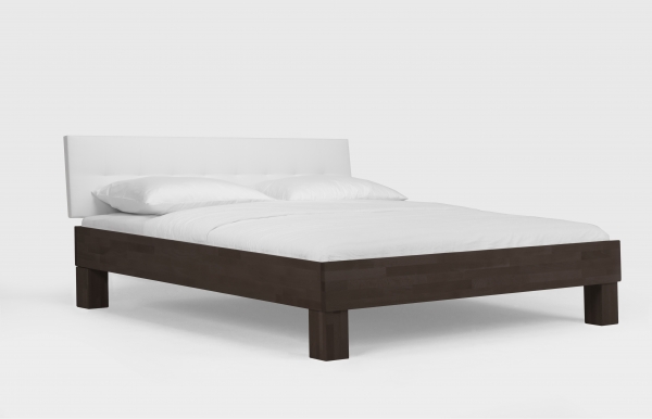 Massivholzbett Buche wenge lackiert 140 x 200 cm Komfortbett Jugendbett