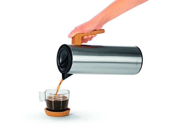 BEEM THERMAL JUG Isolierkanne - 1 L Edelstahl doppelwandiges Glaseinsatz