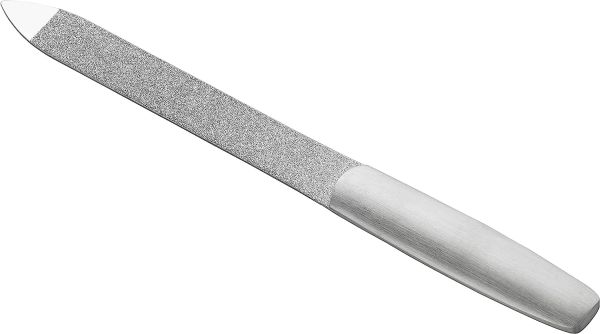 ZWILLING Saphir Nagelfeile, Formfeile Doppelseitig aus Edelstahl für Perfektes Feilergebnis aus Mattiertem Edelstahl, Premium, 130 mm