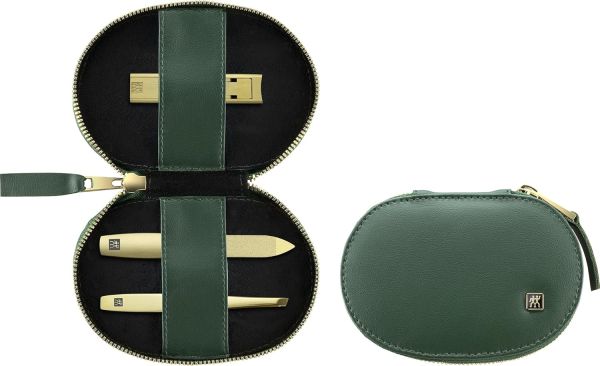 Zwilling Premium Maniküre Set 3 tlg. vegan, grün Rostfreier Edelstahl