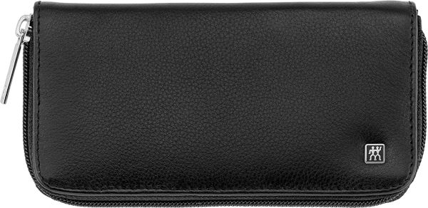 Zwilling Schwarzes Leder-Etui mit Reißverschluss 6-tlg. aus hochwertigem Leder