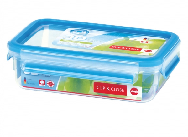 Emsa Clip & Close 3D Perf Clean Frischhaltedose Frischhaltebox  - recht 0,80L