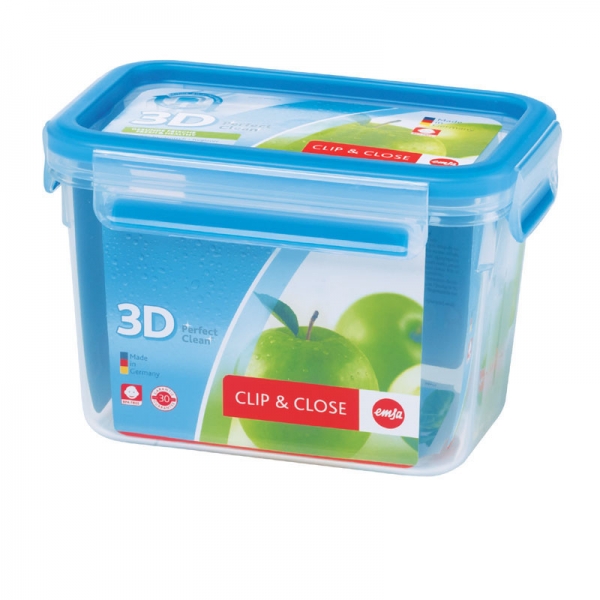 Emsa Clip & Close 3D Perf Clean Frischhaltedose Frischhaltebox - recht 1,10L