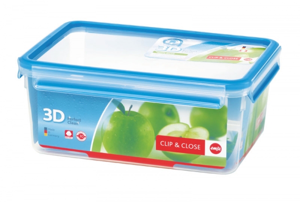Emsa Clip & Close 3D Perf Clean Frischhaltedose Frischhaltebox - recht 3,70L