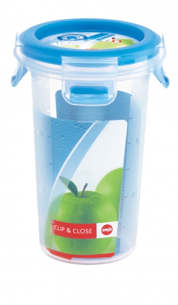 Emsa Clip & Close 3D Perf Clean Frischhaltedose Frischhaltebox  - rund 0,35L