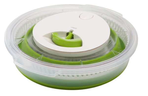 Emsa BASIC Falt-Salatschleuder SALAD SPINNER 4,0L grün/transluzent