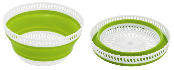 Emsa BASIC Falt-Salatschleuder SALAD SPINNER 4,0L grün/transluzent