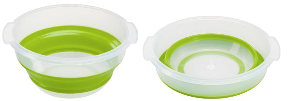 Emsa BASIC Falt-Salatschleuder SALAD SPINNER 4,0L grün/transluzent