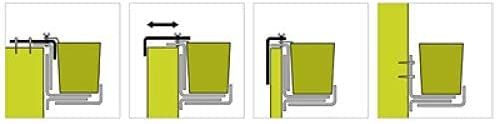 Emsa BASIC Blumenkastenhalter Halterung für Blumenkasten, braun