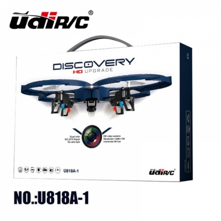 UDI RC U818A-1 HD Quadrokopter Special Edition mit HD Kamera und Tonaufzeichnung, 4 GB Micro SD Speicherkarte