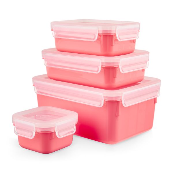 EMSA CLIP & CLOSE FRISCHHALTEDOSENSET COLOR EDITION 4-teilig (0,20 / 0,55 / 0,80 / 2,20 L)