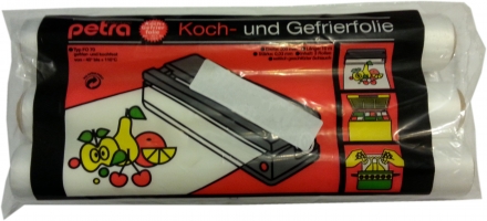 Petra-electric Koch- und Gefrierfolie 3 Rollen-40°C bis +110°C gefrier und kochfest Stärke 0,03mm