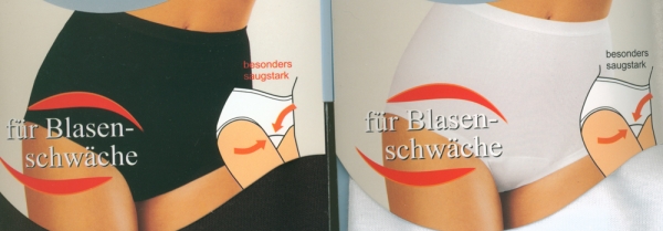 Damenslip Taillenslip mit Hygieneinlage 40/42 schwarz