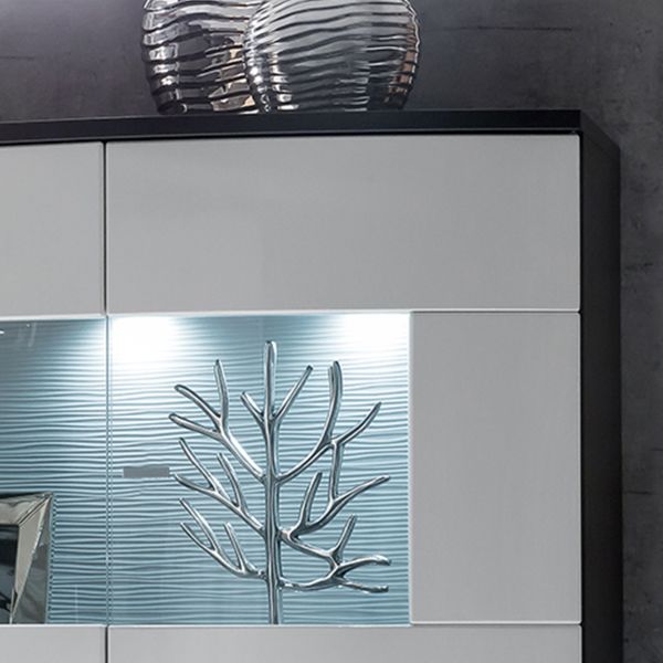 GATE/FLORI LED 81-4xSPOT-CW+1xTRAFO-FUßSCHALTER