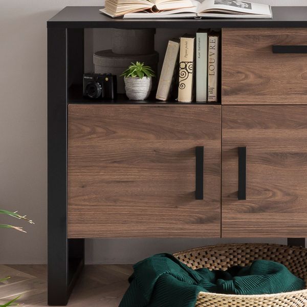 NORDI 084 Sideboard Front:Dekor Okapi Nuss/Korpus:-Dekor Okapi Nuss