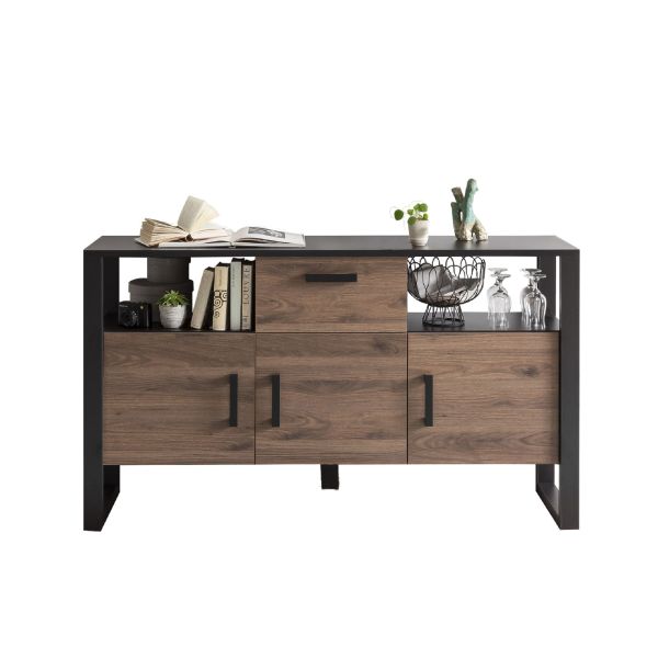 NORDI 084 Sideboard Front:Dekor Okapi Nuss/Korpus:-Dekor Okapi Nuss