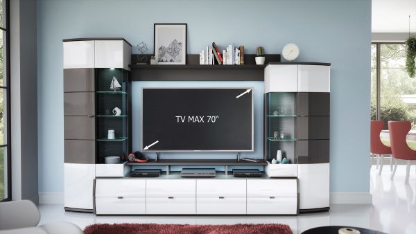 TRENDY/FLORI LED VA-5xCLIPS-CW+2xSPOT-CW+2xPROFIL-CW+1xTRAFO-FUßSCHALTER