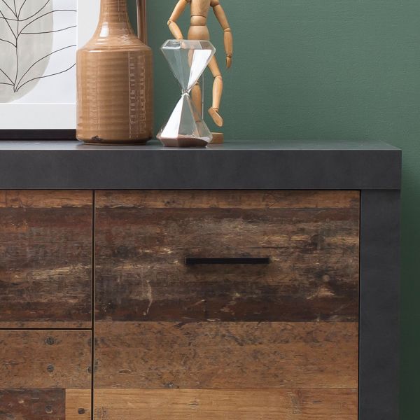 DONINA 084 Sideboard/Front:Dekor Old Style MIX-Matera/Korpus:Matera