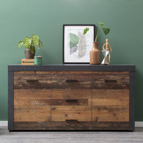 DONINA 084 Sideboard/Front:Dekor Old Style MIX-Matera/Korpus:Matera