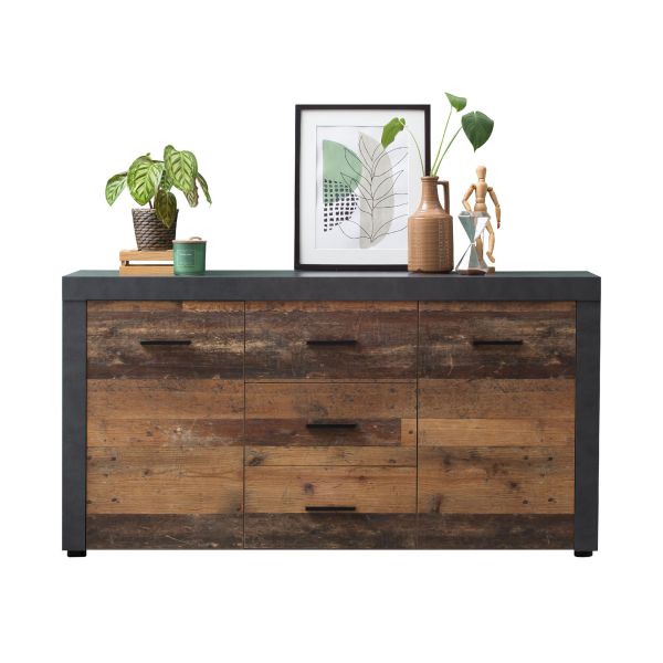 DONINA 084 Sideboard/Front:Dekor Old Style MIX-Matera/Korpus:Matera