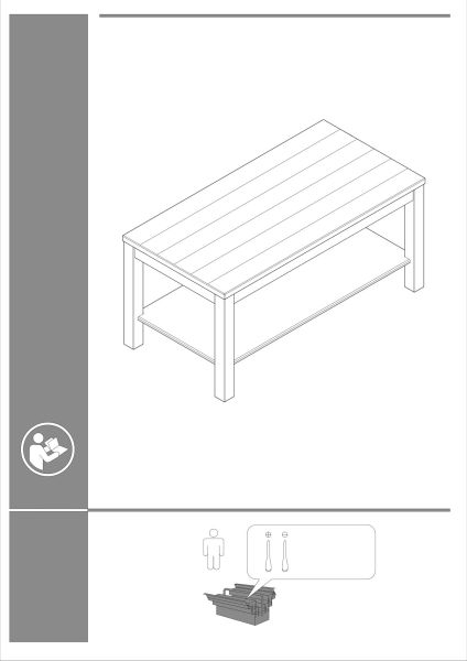 Miami Couchtisch 900-01/Front/Korpus: Kiefer massiv weiss Abstzung grau gebürstet