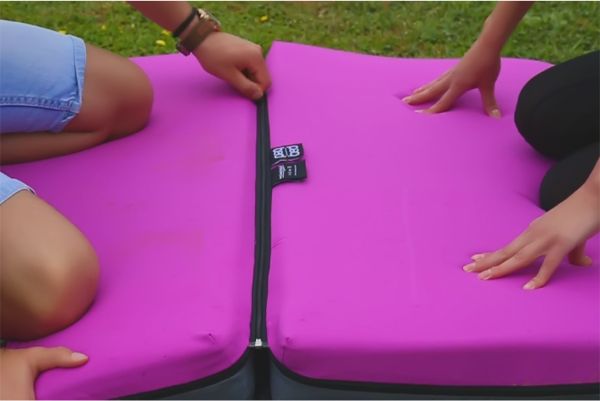 Paq Bed Orange  Multifunktionaler Sitzsack Outdoor geeignet: wasserabweisenden Bezug