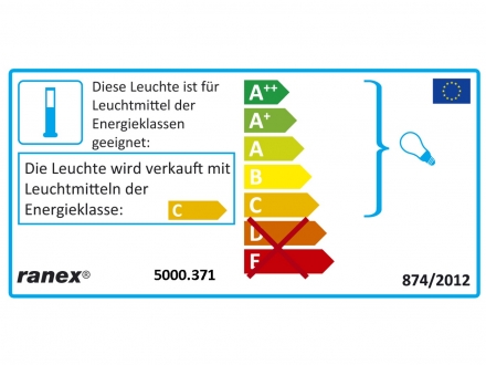 Ranex Gartenleuchte auf Spieß 3-er Set Tulsa 5000.371 [Energieklasse C]