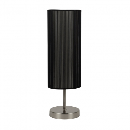 Nachttischlampe UDO schwarz Tisch-Lampe  Wohnzimmer Design Deko Beleuchtung 43cm