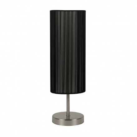 Nachttischlampe UDO schwarz Tisch-Lampe Wohnzimmer Design Deko Beleuchtung 43cm