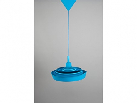 Smartwares Silikon-Hängeleuchte Silly, individuell formbar, blau