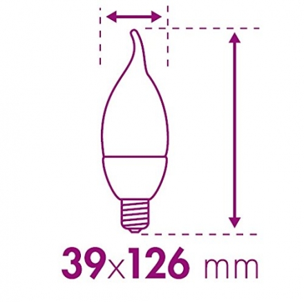 2 er Set XQ-lite XQ13103 E14 LED Leuchtmittel [2 Watt ersetzt 15 Watt], 140 Lumen, 200 Grad Abstrahlwinkel, warm weiß [Energieklasse A+]