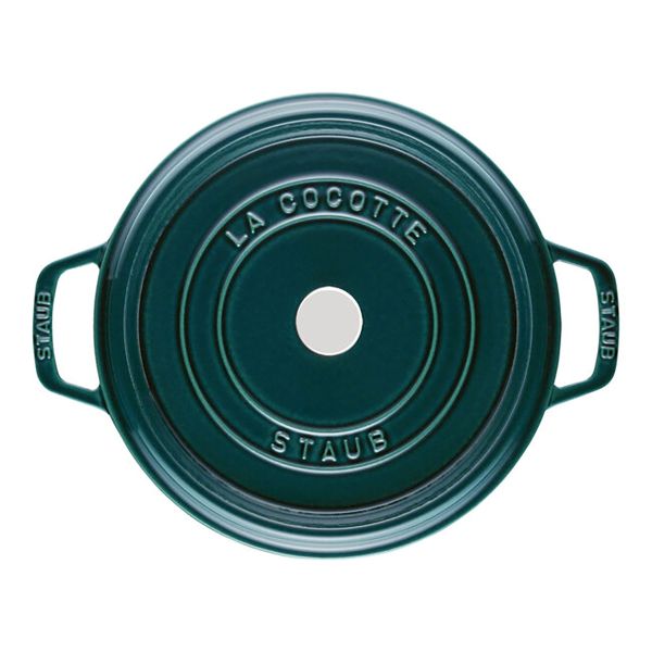 Staub La Cocotte Töpfe und Pfannen Cocotte, 28 cm | La-Mer | rund | Gusseisen