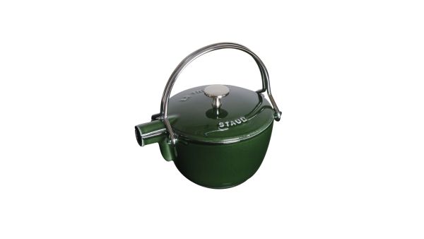 Staub Specialities Teekessel, 16 cm rund Basilikum-Grün 1,1L