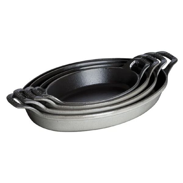 Staub  Auflaufform Ofenform, 21 x 13.97 cm Gusseisen Graphit-Grau