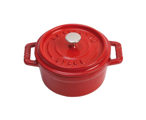 Staub La Cocotte Mini Cocotte, 10 cm Kirsch-Rot rund Gusseisen