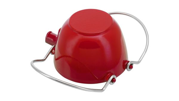 STAUB Teekanne,Kanne 16 cm rund Kirsch-Rot Gusseisen Induktion geeignet