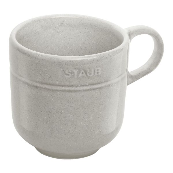 Staub Dining Line Tasse, 300 ml Weisser Trüffel Keramik Emaille-Beschichtung