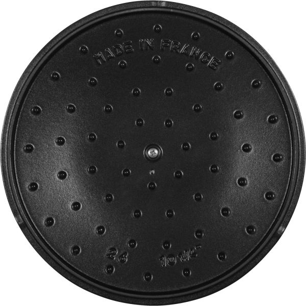 Staub La Cocotte Kochtopfset, 2-tlg rund Gusseisen Schwarz Kochtopf Topf