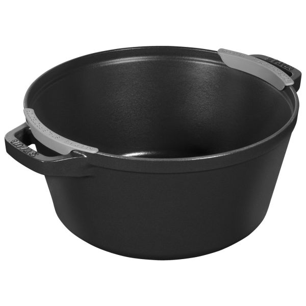 Staub La Cocotte Kochtopfset, 2-tlg rund Gusseisen Schwarz Kochtopf Topf