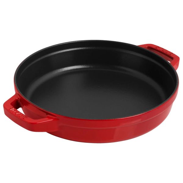 Staub La Cocotte Kochtopfset, 2-tlg rund Gusseisen Kirsch-Rot Kochtopf Topf