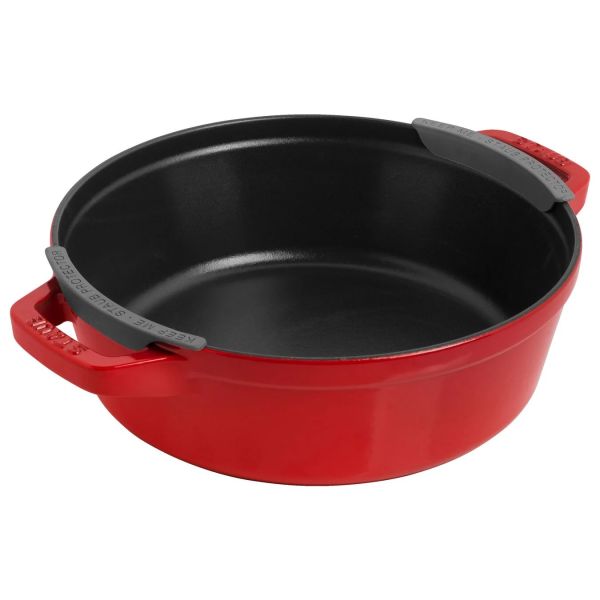 Staub La Cocotte Kochtopfset, 3-tlg rund Gusseisen Kirsch-Rot