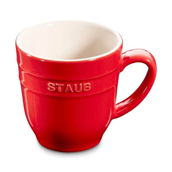 Staub Ceramique Trinkgeschirr Tasse, 350 ml | Kirsch-Rot | Keramik