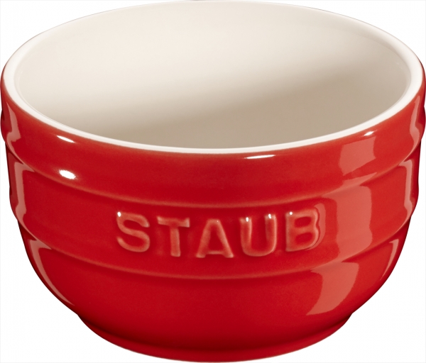 Staub Keramik 6 er Set Schale Schüssel Desertschale, groß kirsche 17 cm Ceramic