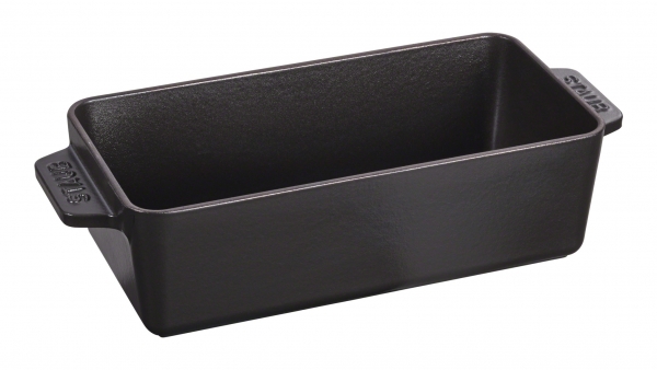 Staub Kochgeschirr Staub Specialities Backform 23 x 11,5 cm , schwarz