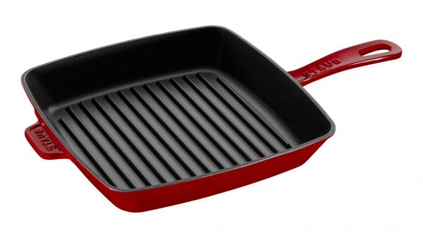 STAUB Grillpfanne, quadratisch, 26 x 26 cm kirschrot Grillpfannen 26