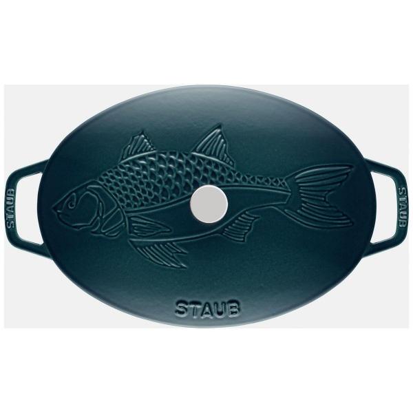 STAUB Staub Specialities Servierplatte mit Fischdekor Fischbräter 32 cm