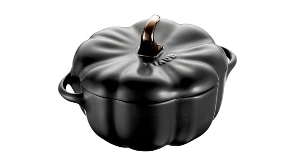 Staub Kürbis Cocotte  Ceramic Keramik 14,5 cm 5 3/5 schwarz