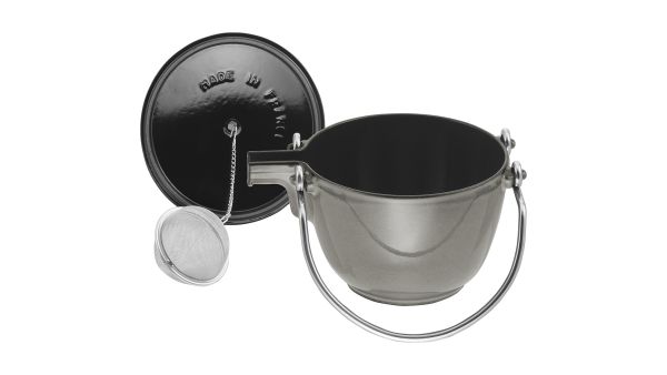 Staub Specialities Teekanne, 16 cm rund Graphit-Grau